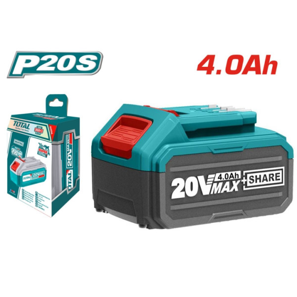 Акумулаторна батерия TOTAL Industrial, Li-Ion, 20V, 4.0Ah