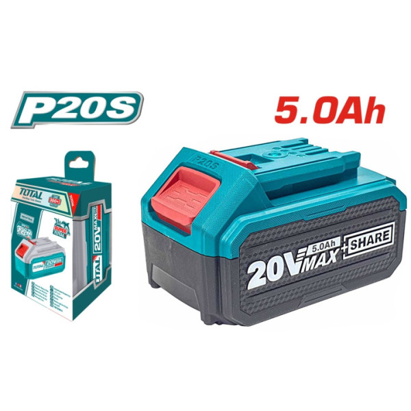 Акумулаторна батерия  TOTAL Industrial Li-Ion 20V, 5Ah 