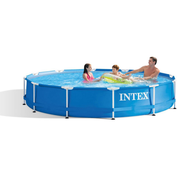 Басейн с метална рамка Intex 28212 366х76см,комплект с филтър помпа