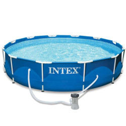 Басейн с метална рамка Intex 28212 366х76см,комплект с филтър помпа