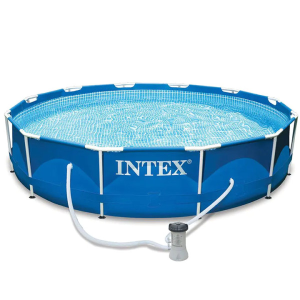 Басейн с метална рамка Intex 28212 366х76см,комплект с филтър помпа