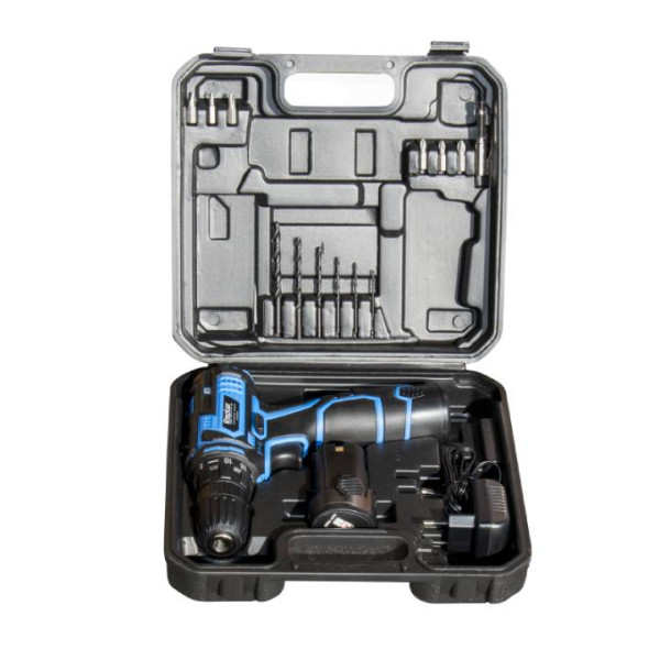 Акумулаторна бормашина RAPTER RRHQ LCD-401, 12V, 25Nm, 2батерии 1.5 Ah, Куфар