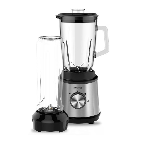 Блендер Kumtel HTB-03,800 W, чаша 1,5 л, стъкло 0,6 л,  черен