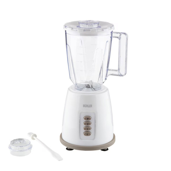 Блендер Muhler MB-155, 500W, 1.5 л, Пластмасова кана, Бял/Сив