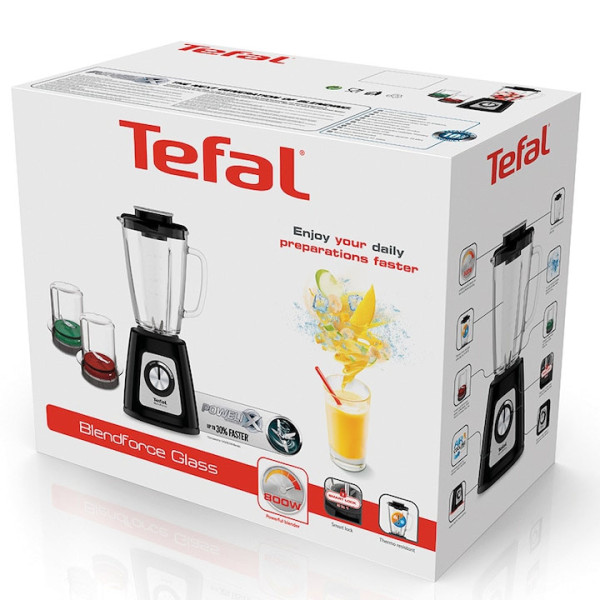 Блендер Tefal Blendforce BL438831, 800 W,1.75 л, Черен/Сив