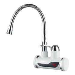 Нагревател за вода с гъвкав чучур Rosberg R57100CW Бял