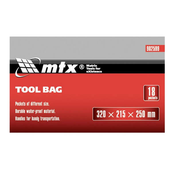 Чанта за инструменти MTX 18 джоба, 320х215х250мм