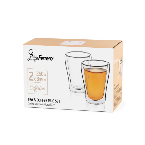 Чаша за чай и кафе Luigi Ferrero Coffeina FR-8043 260ml, 2 броя