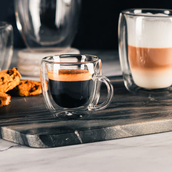 Чаша за еспресо с дръжка Luigi Ferrero Coffeina FR-8014 90ml, 2бр