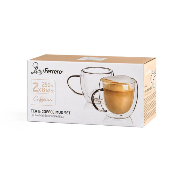 Комплект чаши Luigi Ferrero Coffeina FR-8042, 250мл, 2 броя