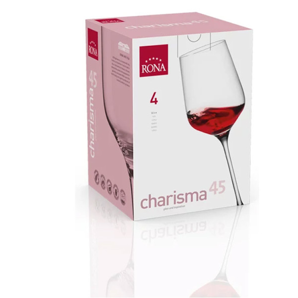 Чаша за вино Rona Charisma 6044, 4бр.,450ml