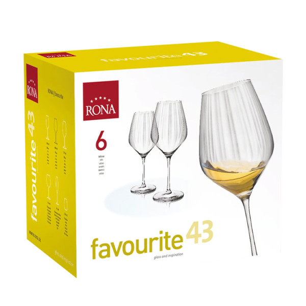 Чаша за вино Rona Favourite 7361, 570ml, 6бр