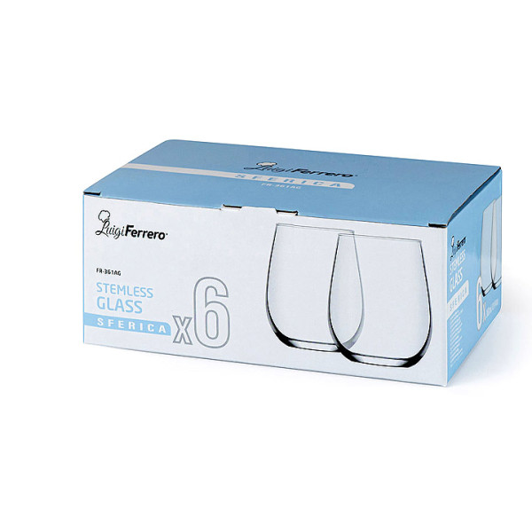 Чаша за вода и вино Luigi Ferrero Sferica FR-361AG 360ml, 6бр