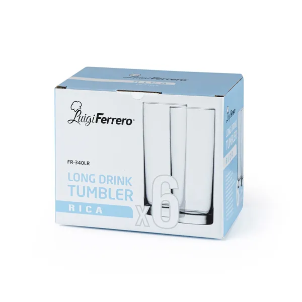 Чаша за вода Luigi Ferrero Rica FR 340LR, 360ml, 6бр