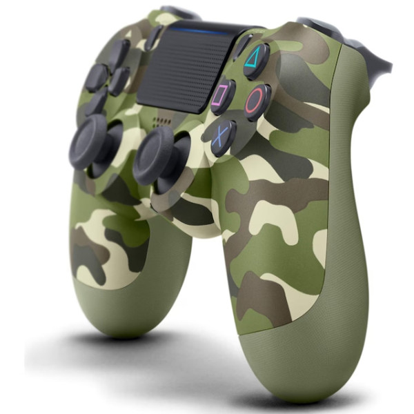 Контролер PlayStation DualShock 4, зелен камуфлаж