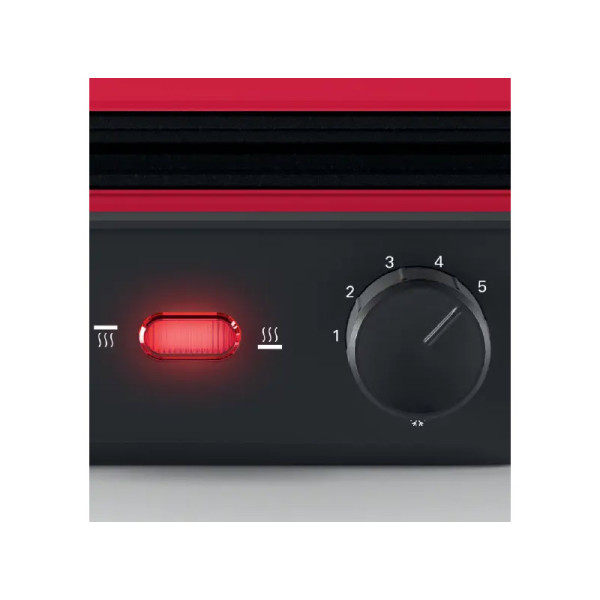 Електрическа скара BOSCH TCG4104, 2000W, Червен