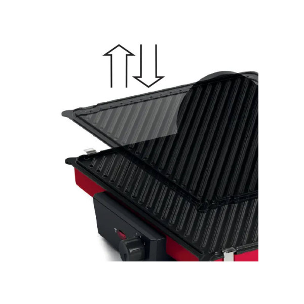 Електрическа скара BOSCH TCG4104, 2000W, Червен