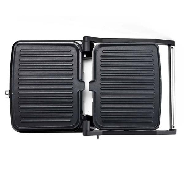 Грил контактен 2в1 Muhler MHT-2824, 2000W, Отваряне 180, Черен/Инокс