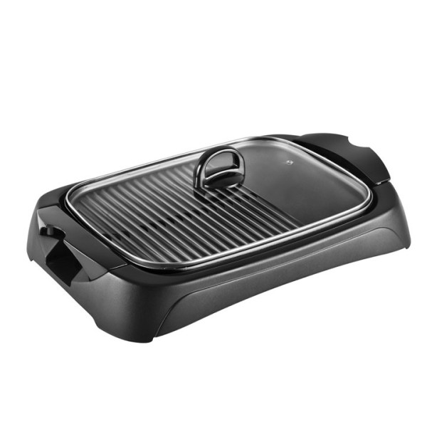 Електрическа скара с капак Voltz OV51015BM, 2000W, Черен