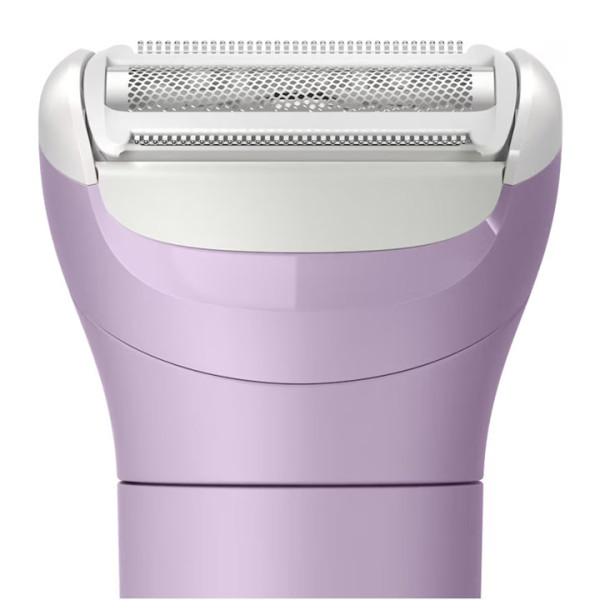 Безжична самобръсначка за жени PHILIPS BRL114/00, Мокро и сухо бръснене, 80 мин, Тример, Лилава