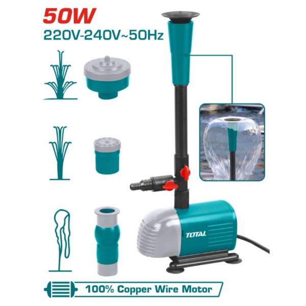 Фонтанна помпа TOTAL TWPM501, 50W, 1500L/h