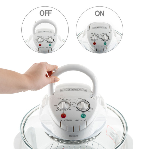 Халогенната фурна и еър фрайър 2в1 Muhler MFC-1200