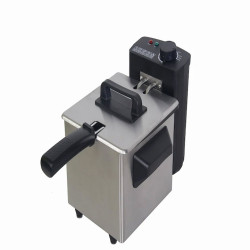 Фритюрник Muhler DF-15IX, 1.5л., неръждаема стомана, сив