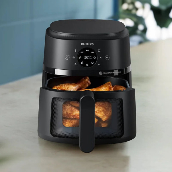 Фритюрник с горещ въздух AirFryer Philips NA220/00, 1500W, 4.2л