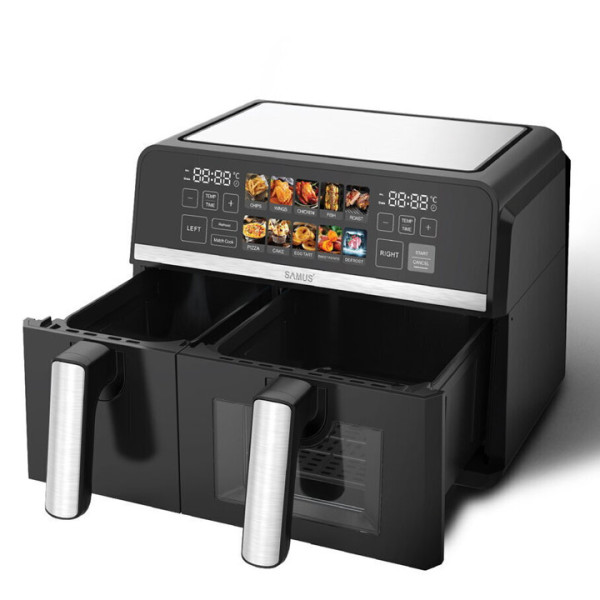 Фритюрник с горещ въздух Samus AF9DUO-S2600DW, 2600 W, 9L