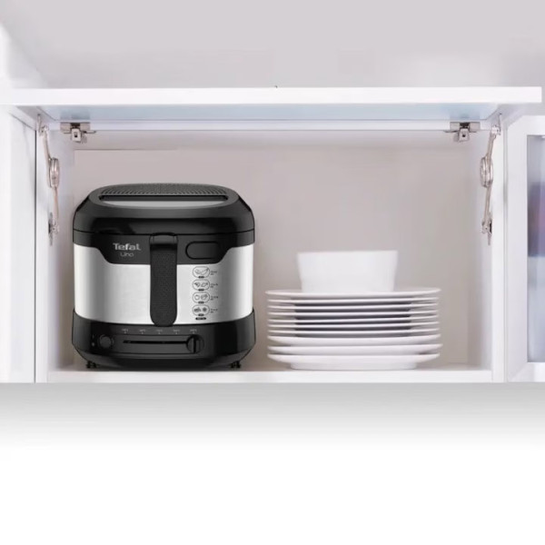 Фритюрник Tefal FF215D30 FRY UNO, 1.8L, Metal, черен