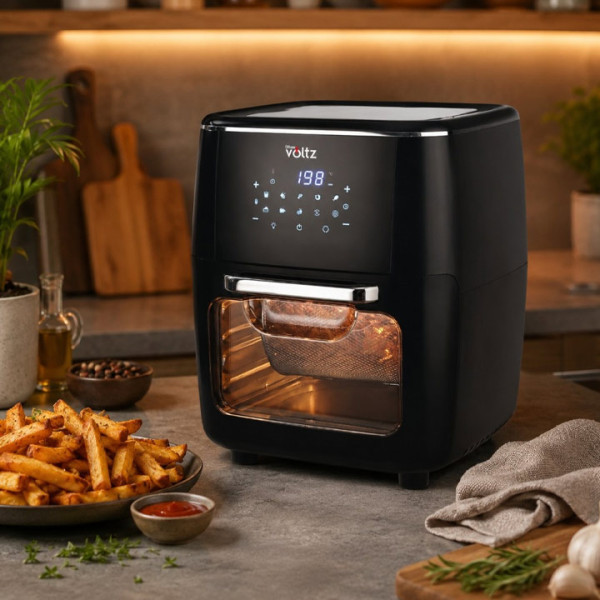Фритюрник Air Fryer Oliver Voltz OV51980AO, 1700W, 13л, Черен