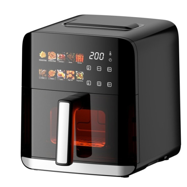 Фритюрник с горещ въздух Oliver Voltz OV51980CE, 4л, 1200W, черен