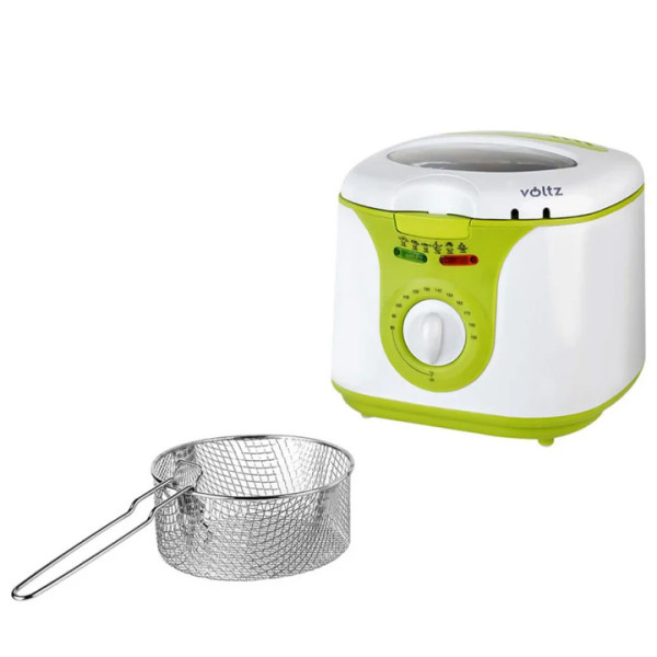 Фритюрник Voltz OV51980A,2л, бял/зелен