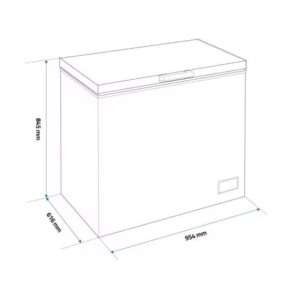 Фризер ракла ALBATROS LA279E, 246 л, бял