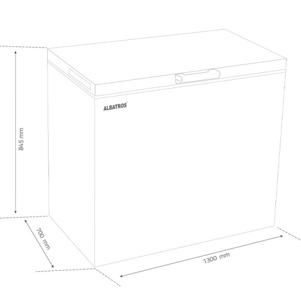 Фризер ракла ALBATROS LA389E,371л
