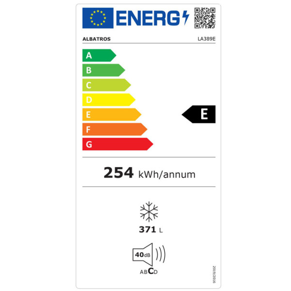 Фризер ракла ALBATROS LA389E,371л