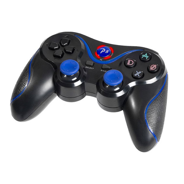 Геймпад TRACER PS3 Fox Blue, 15 бутона, Черен-Син