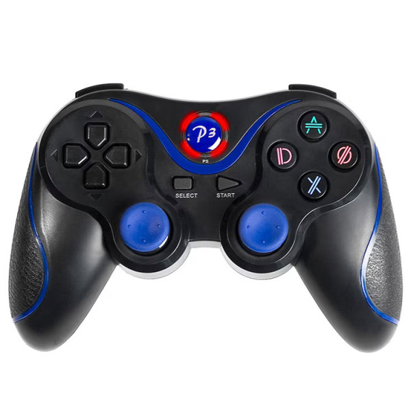 Геймпад TRACER PS3 Fox Blue, 15 бутона, Черен-Син