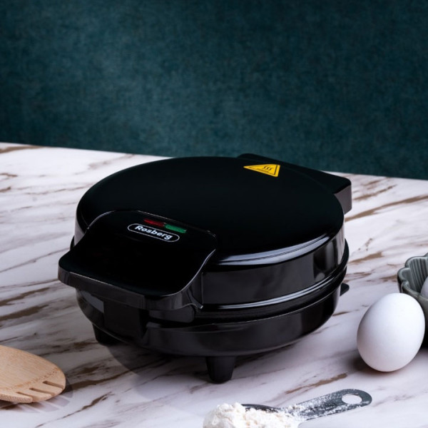  Гофретник за Bubble Waffle Rosberg R51442H, Черен