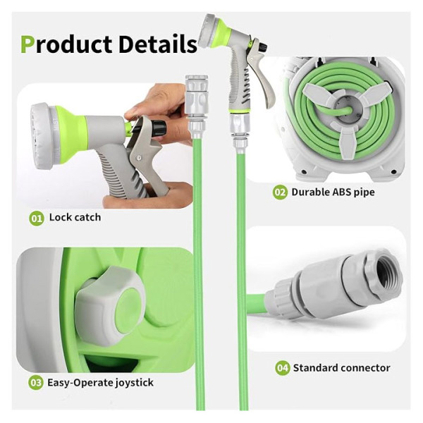 Маркуч за поливане на макара EARLY JULY 5/8-15М 