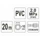 Маркуч за компресор YATO PVC, PVC, 1/4", 10мм x 20м
