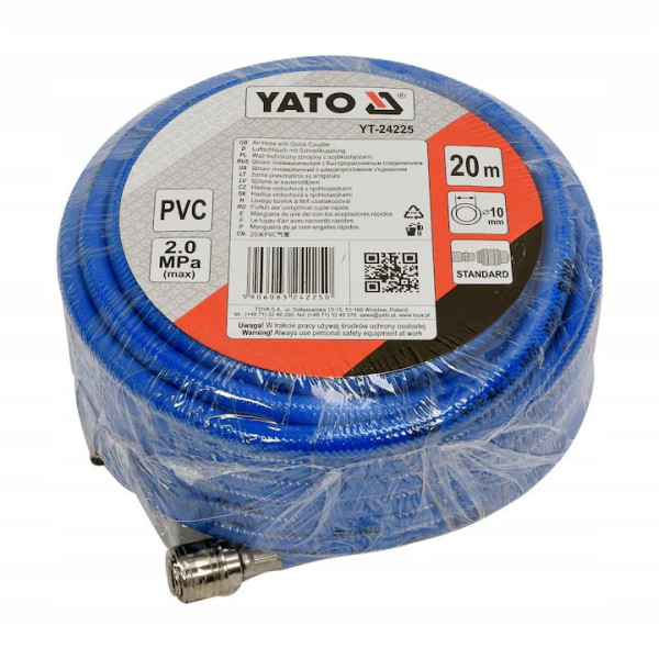 Маркуч за компресор YATO PVC, PVC, 1/4", 10мм x 20м