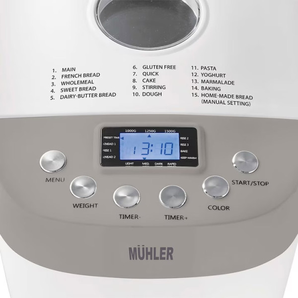 Хлебопекарна MUHLER MBM-1509