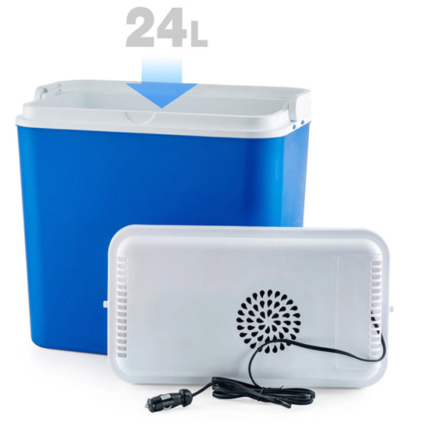 Електрическа хладилна кутия ATLANTIC 24л, 12V, Син