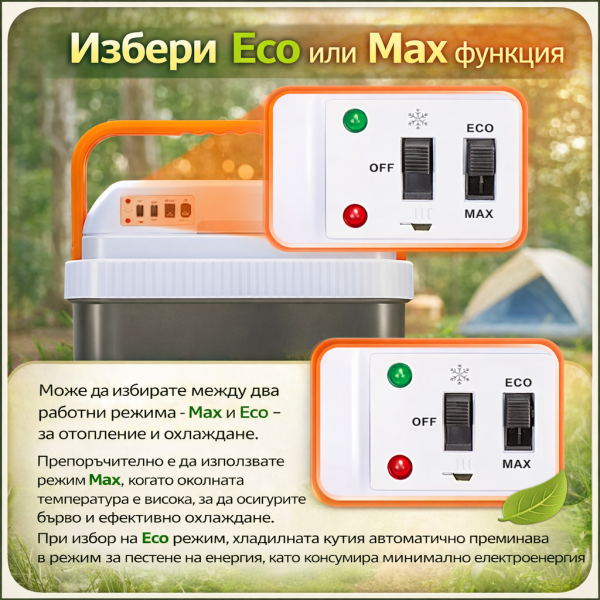 Хладилна чанта Oliver Voltz OV51448A24, 24л, охлаждане и затопляне, оранжево/сиво