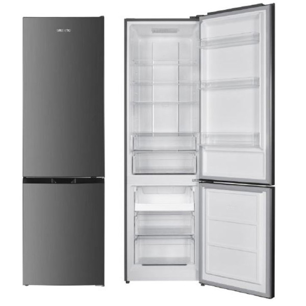 Хладилник с долен фризер  GRENTO RF-4606SN INOX