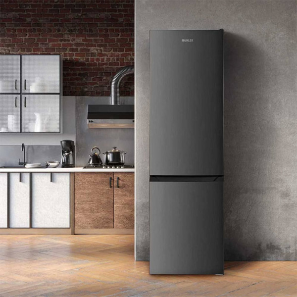 Хладилник с фризер Muhler NFC201IE, No Frost, инокс