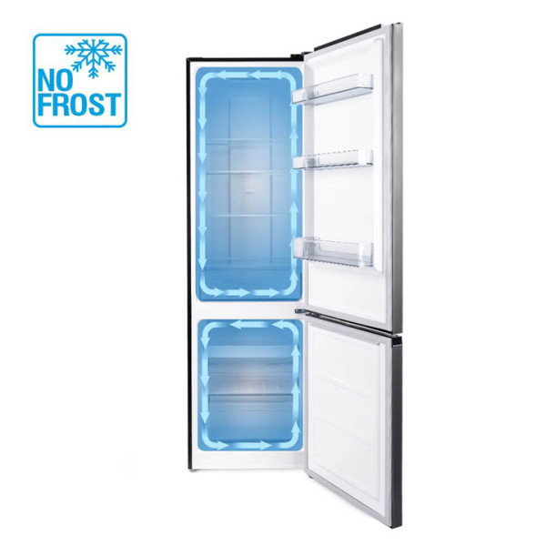 Хладилник с фризер Muhler NFC201IE, No Frost, инокс