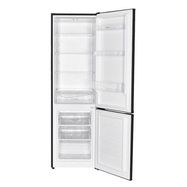 Хладилник с фризер SAMUS SCB344E, 262L, Черен