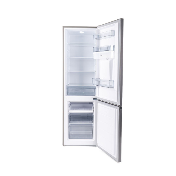 Комбинирани хладилник с фризер в цвят инокс